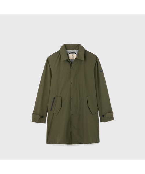 AIGLE（エーグル）の「MTDステンカラーコート（ステンカラーコート・メンズ・モスグリーン/サンドベージュ/ダークネイビー・MEDIUM/LARGE/X-LARGE）」の15枚目の写真