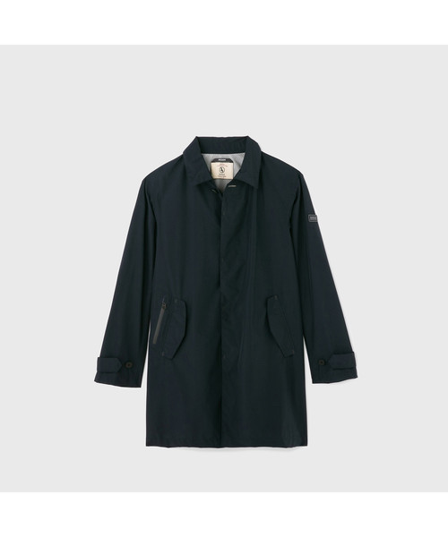 AIGLE（エーグル）の「MTDステンカラーコート（ステンカラーコート・メンズ・モスグリーン/サンドベージュ/ダークネイビー・MEDIUM/LARGE/X-LARGE）」の19枚目の写真