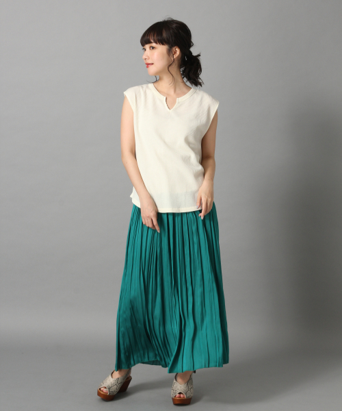 LOWRYS FARM（ローリーズファーム）の「ピグメントワッフルＳＳ　838595（Tシャツ/カットソー・レディース・アイボリー/ブラック/ベージュ/パープル・FREE）」の11枚目の写真