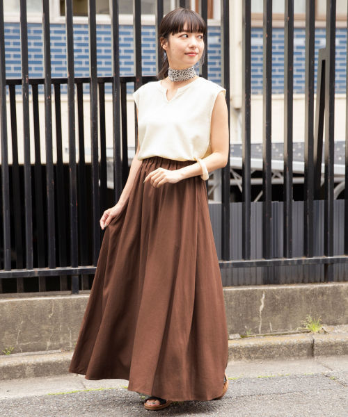 LOWRYS FARM（ローリーズファーム）の「ピグメントワッフルＳＳ　838595（Tシャツ/カットソー・レディース・アイボリー/ブラック/ベージュ/パープル・FREE）」の17枚目の写真