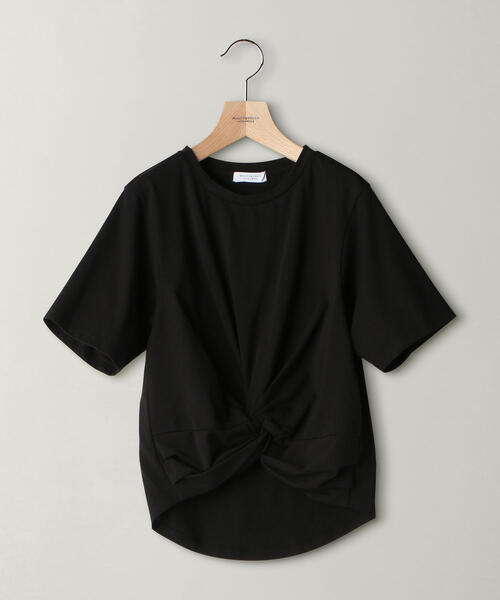 BEAUTY&YOUTH UNITED ARROWS（ビューティーアンドユースユナイテッドアローズ）の「BY フロントクロスショートTシャツ（Tシャツ/カットソー・レディース・ブラウン/ブラック/ホワイト・FREE）」の7枚目の写真