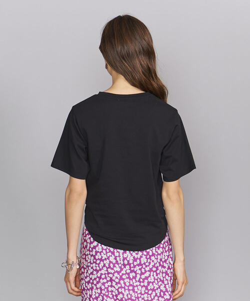 BEAUTY&YOUTH UNITED ARROWS（ビューティーアンドユースユナイテッドアローズ）の「BY フロントクロスショートTシャツ（Tシャツ/カットソー・レディース・ブラウン/ブラック/ホワイト・FREE）」の4枚目の写真