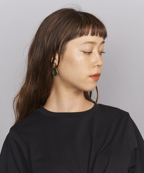 BEAUTY&YOUTH UNITED ARROWS（ビューティーアンドユースユナイテッドアローズ）の「BY フロントクロスショートTシャツ（Tシャツ/カットソー・レディース・ブラウン/ブラック/ホワイト・FREE）」の13枚目の写真