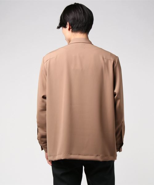 STUDIOUS（ステュディオス）の「【STUDIOUS】コーチシャツ（シャツ/ブラウス・メンズ・ブラック/ベージュ/グリーン・1/2）」の5枚目の写真