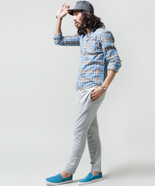 NANO universe（ナノユニバース）の「ヴィンテージライクチェックシャツ（シャツ/ブラウス・メンズ・サックスブルー/グリーン/ダークグリーン/ターコイズブルー/イエロー/レッド/チャコール・MEDIUM/SMALL/X-LARGE/LARGE）」の19枚目の写真