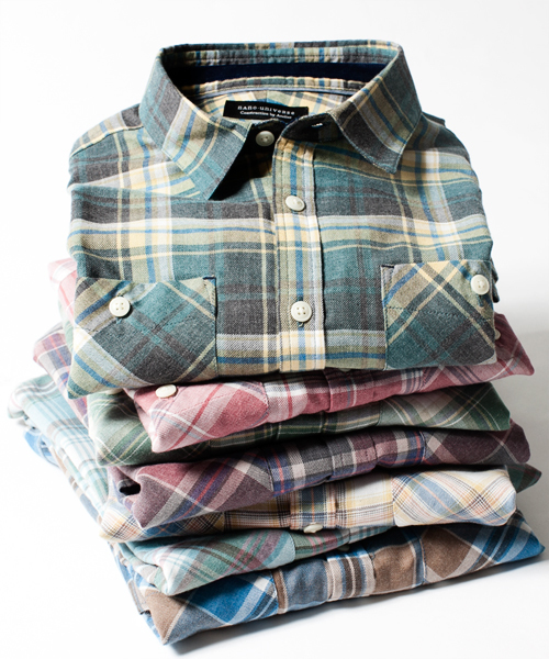 NANO universe（ナノユニバース）の「ヴィンテージライクチェックシャツ（シャツ/ブラウス・メンズ・サックスブルー/グリーン/ダークグリーン/ターコイズブルー/イエロー/レッド/チャコール・MEDIUM/SMALL/X-LARGE/LARGE）」の21枚目の写真