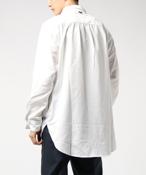 JRD by JARLD(ジェイアールディーバイジャールド)の「【JRD by JARLD】撥水長袖ロングシャツコート(シャツ/ブラウス・メンズ・ホワイト/チャコールグレー・S/M/L)」の5枚目の写真