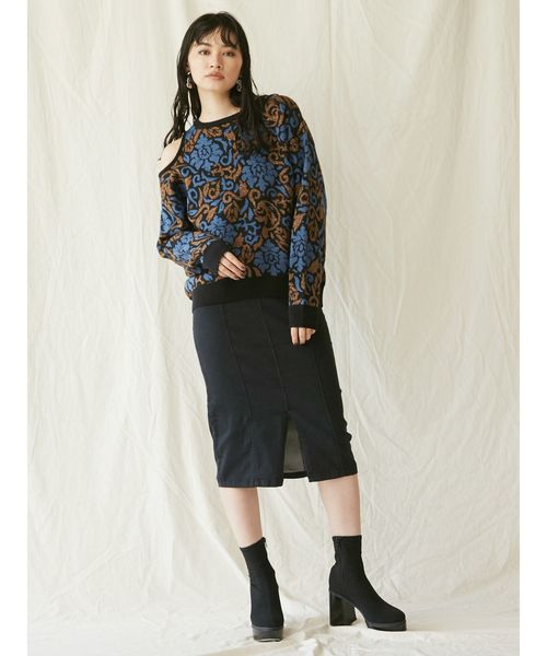 EVRIS（エヴリス）の「FIT SLIMチャンキーブーツ（ブーツ・レディース・ブラック/カーキ・SMALL/MEDIUM/LARGE）」の4枚目の写真