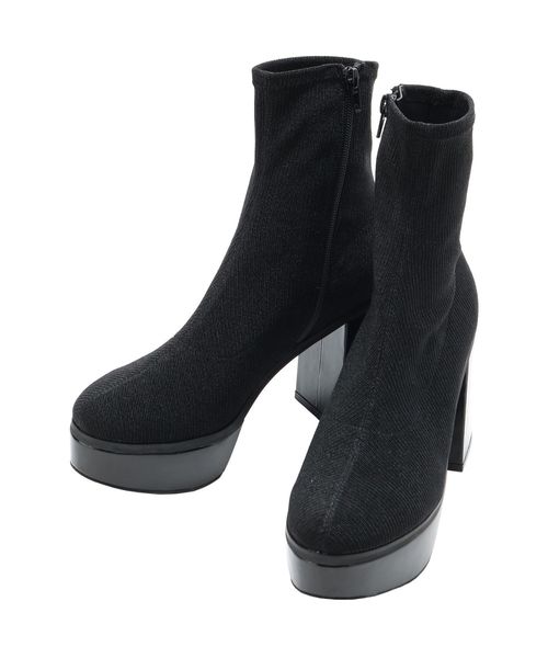 EVRIS（エヴリス）の「FIT SLIMチャンキーブーツ（ブーツ・レディース・ブラック/カーキ・SMALL/MEDIUM/LARGE）」の18枚目の写真