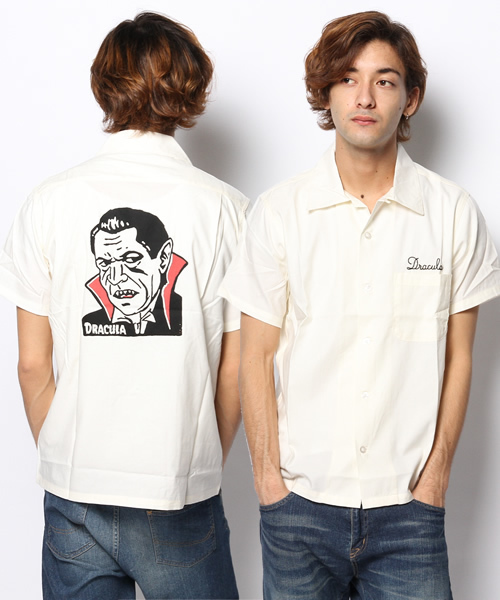 WEGO(ウィゴー)の「WEGO/モンスター半袖シャツ(シャツ/ブラウス・メンズ・ホワイト/ブラック・LARGE/MEDIUM)」の2枚目の写真
