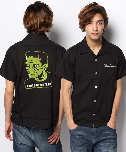 WEGO(ウィゴー)の「WEGO/モンスター半袖シャツ(シャツ/ブラウス・メンズ・ホワイト/ブラック・LARGE/MEDIUM)」の1枚目の写真