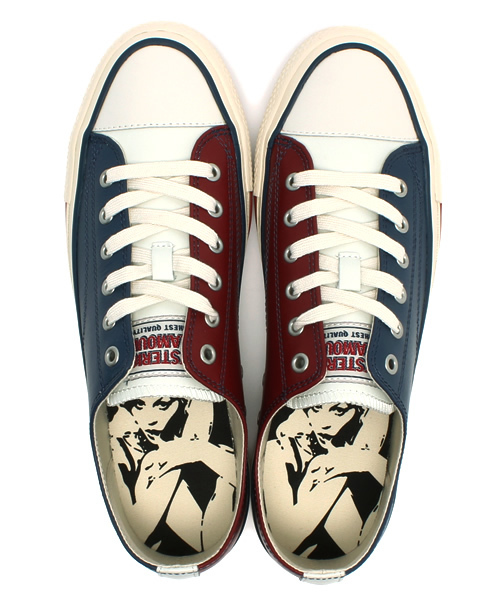 HYSTERIC GLAMOUR（ヒステリックグラマー）の「レザーローカットスニーカー（スニーカー・メンズ・ブラック/ホワイト/マルチ・26.5cm/25.5cm/27.5cm）」の8枚目の写真