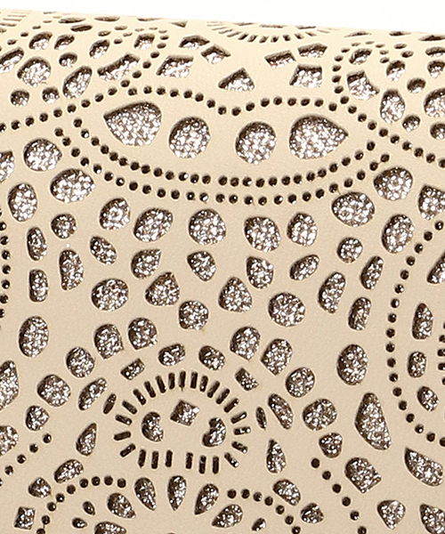 MONO　COMME CA（モノコムサ）の「カッティングレース パーティバッグ（クラッチバッグ・レディース・ブラック/ベージュ・FREE）」の8枚目の写真