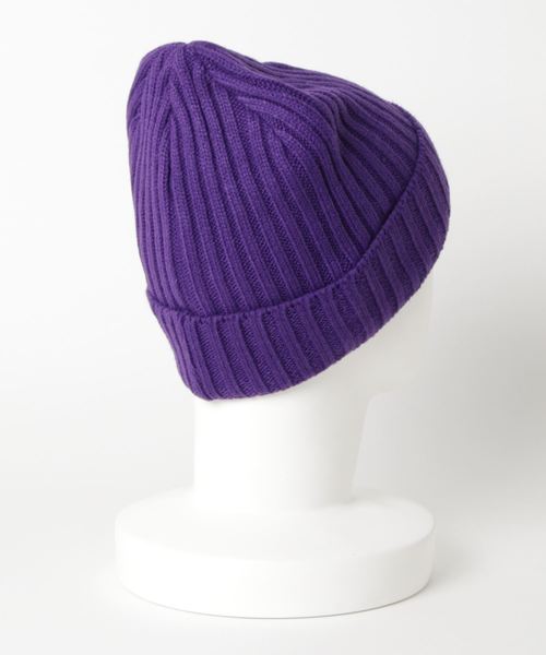 Champion（チャンピオン）の「WEGO/Championリブニットキャップ（ニットキャップ/ビーニー・メンズ・ダークグリーン/ブラック/ネイビー/ベージュ/パープル/ホワイト/グレー・FREE）」の8枚目の写真