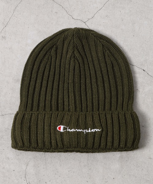 Champion（チャンピオン）の「WEGO/Championリブニットキャップ（ニットキャップ/ビーニー・メンズ・ダークグリーン/ブラック/ネイビー/ベージュ/パープル/ホワイト/グレー・FREE）」の15枚目の写真