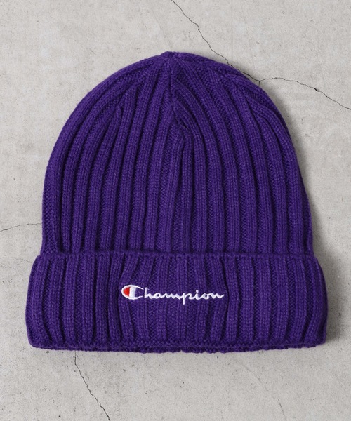 Champion（チャンピオン）の「WEGO/Championリブニットキャップ（ニットキャップ/ビーニー・メンズ・ダークグリーン/ブラック/ネイビー/ベージュ/パープル/ホワイト/グレー・FREE）」の13枚目の写真
