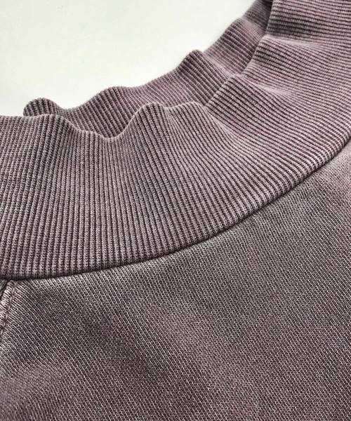 OMNES(オムネス)の「ピグメントバイオ加工 スウェット裏毛ボトルネックプルオーバー(Tシャツ/カットソー・レディース・ネイビー/カーキ/モカ/ブラック・FREE)」の16枚目の写真