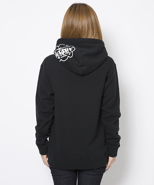 X-girl（エックスガール）の「HAZE LOGO SWEAT PULLOVER（パーカー・レディース・ブラック/アッシュ/ブルー・2/1）」の10枚目の写真