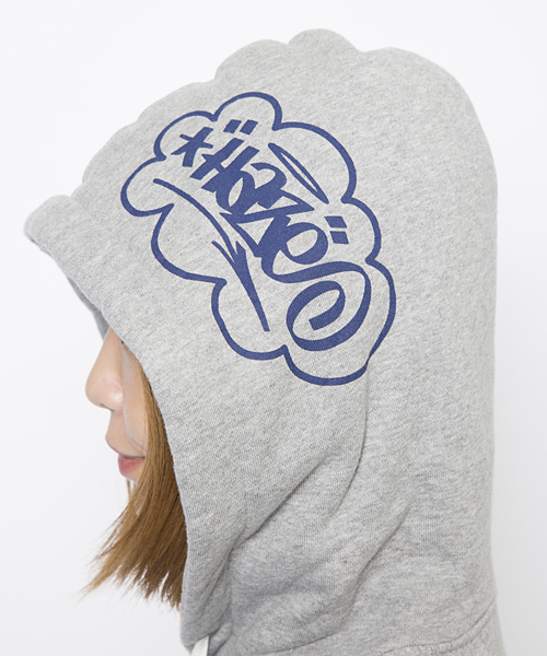 X-girl（エックスガール）の「HAZE LOGO SWEAT PULLOVER（パーカー・レディース・ブラック/アッシュ/ブルー・2/1）」の5枚目の写真