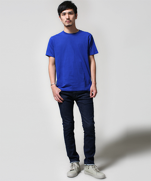 NANO universe(ナノユニバース)の「AZ別注 カラーTee(Tシャツ/カットソー・メンズ・ホワイト/ネイビー/ロイヤルブルー/グレー・SMALL/MEDIUM/LARGE)」の15枚目の写真