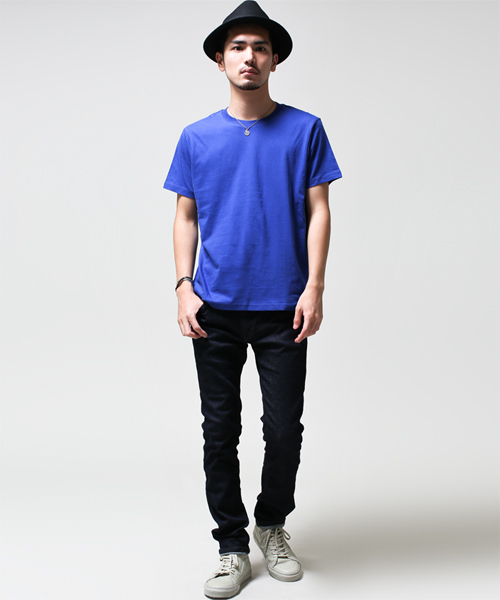 NANO universe(ナノユニバース)の「AZ別注 カラーTee(Tシャツ/カットソー・メンズ・ホワイト/ネイビー/ロイヤルブルー/グレー・SMALL/MEDIUM/LARGE)」の17枚目の写真