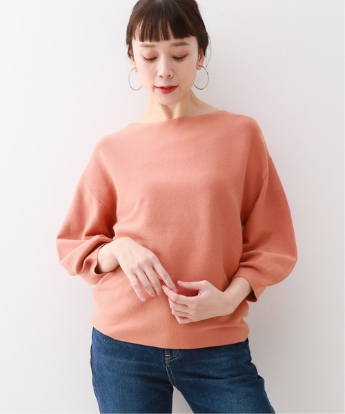 B.C STOCK(ベーセーストック)の「《追加2》ハツネツモチモチパフソデプルオーバー(ニット/セーター・レディース・オレンジ/ブラック/アイボリー/ベージュ・FREE)」の1枚目の写真