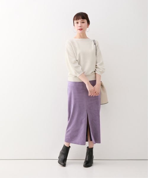 B.C STOCK(ベーセーストック)の「《追加2》ハツネツモチモチパフソデプルオーバー(ニット/セーター・レディース・オレンジ/ブラック/アイボリー/ベージュ・FREE)」の17枚目の写真