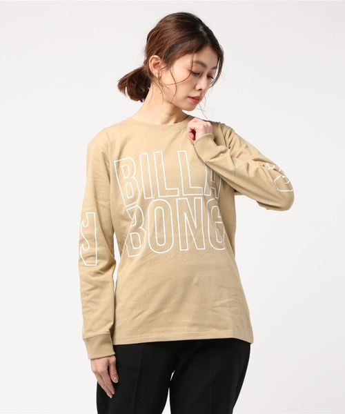 Billabong レディース ロンｔ ビラボン 長袖 全面プリントロゴ Tシャツ カットソー Billabong ビラボン のファッション通販 Zozotown