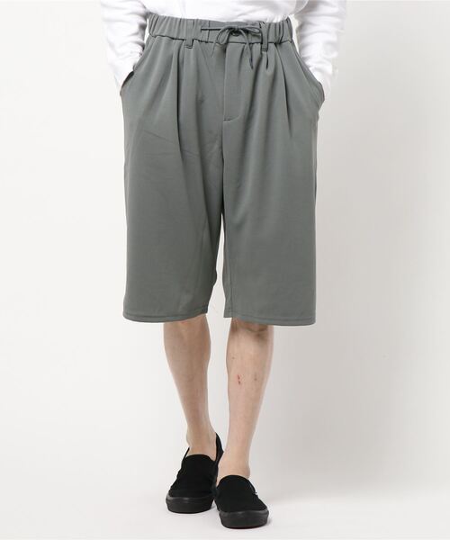 Bling Leads（ブリングリーズ）の「【Bl】梨地7分丈ルーズパンツ（チノパンツ・メンズ・チャコールグレー/ブラック/ベージュ/ブラウン/グレイッシュベージュ/ブルー・MEDIUM/LARGE）」の3枚目の写真