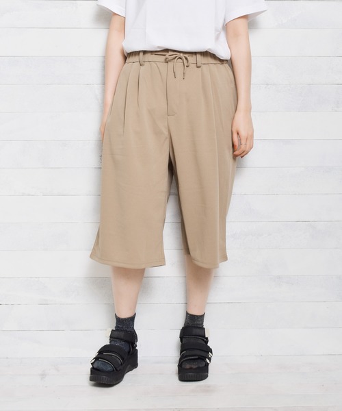 Bling Leads（ブリングリーズ）の「【Bl】梨地7分丈ルーズパンツ（チノパンツ・メンズ・チャコールグレー/ブラック/ベージュ/ブラウン/グレイッシュベージュ/ブルー・MEDIUM/LARGE）」の9枚目の写真