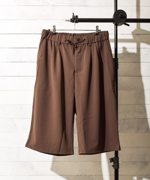 Bling Leads（ブリングリーズ）の「【Bl】梨地7分丈ルーズパンツ（チノパンツ・メンズ・チャコールグレー/ブラック/ベージュ/ブラウン/グレイッシュベージュ/ブルー・MEDIUM/LARGE）」の11枚目の写真