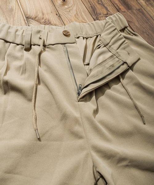 Bling Leads（ブリングリーズ）の「【Bl】梨地7分丈ルーズパンツ（チノパンツ・メンズ・チャコールグレー/ブラック/ベージュ/ブラウン/グレイッシュベージュ/ブルー・MEDIUM/LARGE）」の16枚目の写真