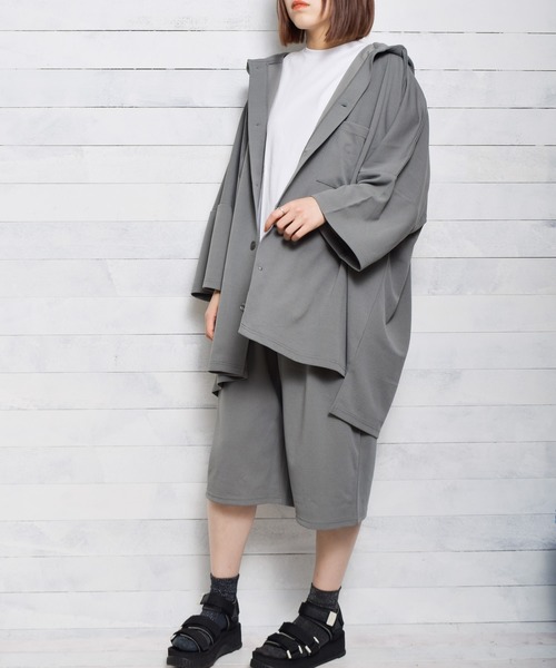 NO WAY(ノーウェイ)の「/梨地7分丈ルーズパンツ/(その他パンツ・レディース・ブラック/チャコールグレー/ブラウン/ベージュ/ブルー/グレイッシュベージュ・MEDIUM/LARGE)」の14枚目の写真