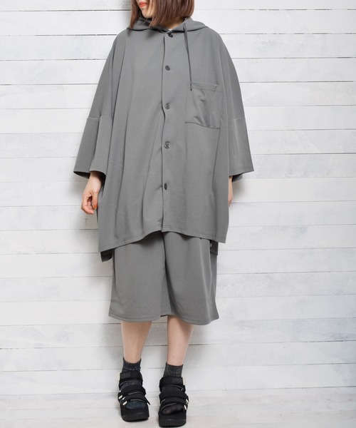 NO WAY(ノーウェイ)の「/梨地7分丈ルーズパンツ/(その他パンツ・レディース・ブラック/チャコールグレー/ブラウン/ベージュ/ブルー/グレイッシュベージュ・MEDIUM/LARGE)」の16枚目の写真