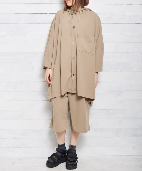 NO WAY(ノーウェイ)の「/梨地7分丈ルーズパンツ/(その他パンツ・レディース・ブラック/チャコールグレー/ブラウン/ベージュ/ブルー/グレイッシュベージュ・MEDIUM/LARGE)」の22枚目の写真