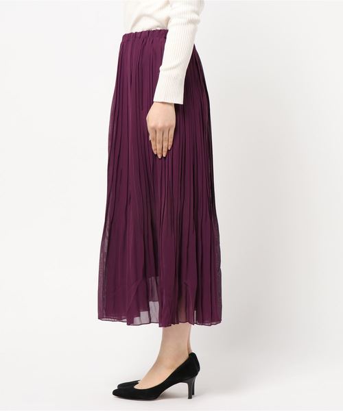 fifth（フィフス）の「シフォン細プリーツスカート（スカート・レディース・グリーン/パープル/グレー・MEDIUM）」の9枚目の写真