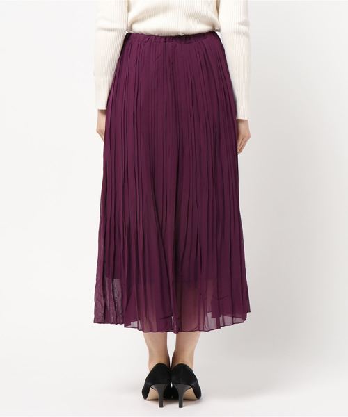 fifth（フィフス）の「シフォン細プリーツスカート（スカート・レディース・グリーン/パープル/グレー・MEDIUM）」の13枚目の写真