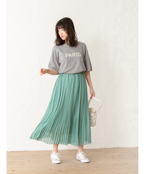 fifth（フィフス）の「シフォン細プリーツスカート（スカート・レディース・グリーン/パープル/グレー・MEDIUM）」の2枚目の写真