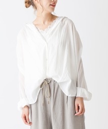 PUAL CE CIN | バンドカラーブラウス(シャツ/ブラウス)