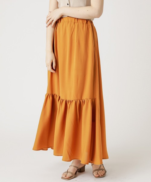 mystic（ミスティック）の「シャイニー3WAYスカート（スカート・レディース・ブラック/ブルー/アイボリー/キャメル・FREE）」の4枚目の写真