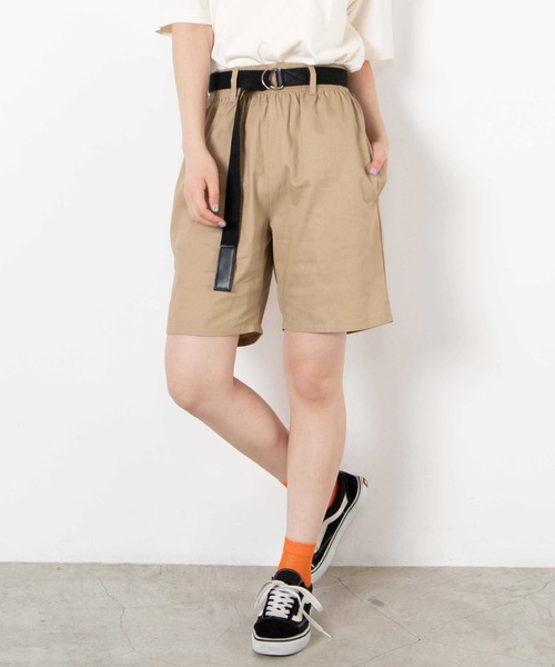 WEGO（ウィゴー）の「WEGO/【ユニセックスで使える】DADショートパンツ / シェフショーツ（チノパンツ・メンズ・マスタード/その他1/その他2/ベージュ/その他3/ホワイト/ブラック/ネイビー/ホワイト系その他/ブラック系その他/パープル/アイボリー・LARGE/MEDIUM/SMALL）」の6枚目の写真