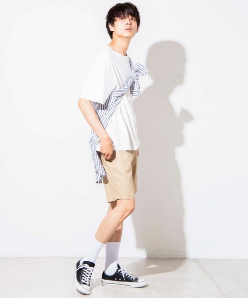 WEGO（ウィゴー）の「WEGO/【ユニセックスで使える】DADショートパンツ / シェフショーツ（チノパンツ・メンズ・マスタード/その他1/その他2/ベージュ/その他3/ホワイト/ブラック/ネイビー/ホワイト系その他/ブラック系その他/パープル/アイボリー・LARGE/MEDIUM/SMALL）」の22枚目の写真