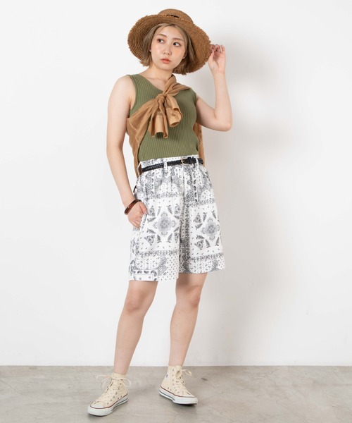 WEGO（ウィゴー）の「WEGO/【ユニセックスで使える】DADショートパンツ / シェフショーツ（チノパンツ・メンズ・マスタード/その他1/その他2/ベージュ/その他3/ホワイト/ブラック/ネイビー/ホワイト系その他/ブラック系その他/パープル/アイボリー・LARGE/MEDIUM/SMALL）」の15枚目の写真