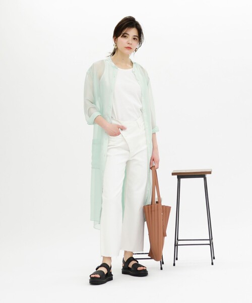 CAST:（キャスト コロン）の「【TVドラマ着用】シースルーシャツドレス  