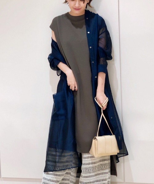 CAST:（キャスト コロン）の「【TVドラマ着用】シースルーシャツドレス  