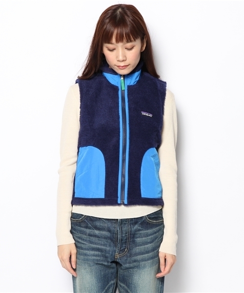 BEAMS BOY（ビームスボーイ）の「Patagonia / Kids Retro-X Vest 14FW（ベスト・レディース・ナチュラル/レッド/ネイビー・MEDIUM）」の4枚目の写真
