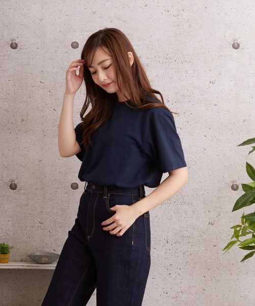 Upcycle(アップサイクル)の「【Upcycle/アップサイクル】T-SHIRT (UN)(Tシャツ/カットソー・レディース・ホワイト/ブラック/ブラウン/オリーブドラブ/ブルー/ネイビー/イエロー/オレンジ・SMALL/MEDIUM/LARGE/X-LARGE)」の17枚目の写真