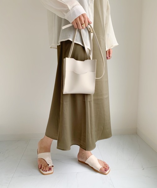 CLEA（クレア）の「PUポケットミニショルダー（ショルダーバッグ・レディース・ブラック/ブラウン/アイボリー・FREE）」の10枚目の写真