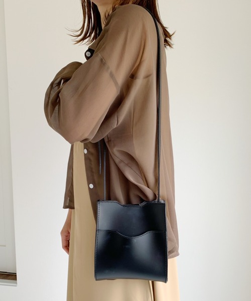 CLEA（クレア）の「PUポケットミニショルダー（ショルダーバッグ・レディース・ブラック/ブラウン/アイボリー・FREE）」の19枚目の写真