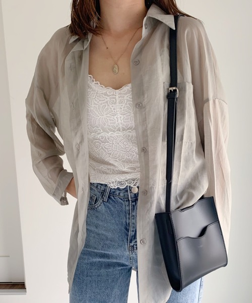 CLEA（クレア）の「PUポケットミニショルダー（ショルダーバッグ・レディース・ブラック/ブラウン/アイボリー・FREE）」の18枚目の写真